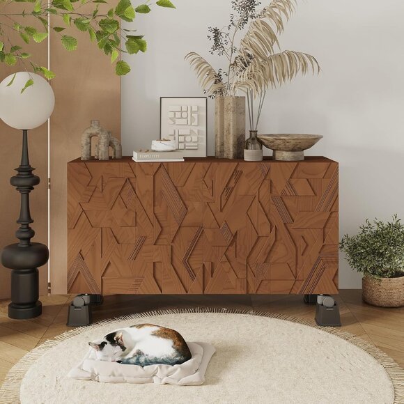 8 Bed Risers 3" Heavy Duty for Casters, Sofa legs, Table, Bed Frame Stackable - Picture 8 of 9